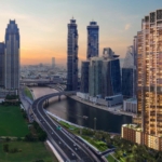 Real estate agent explaining property investment opportunities to a client using a digital presentation.